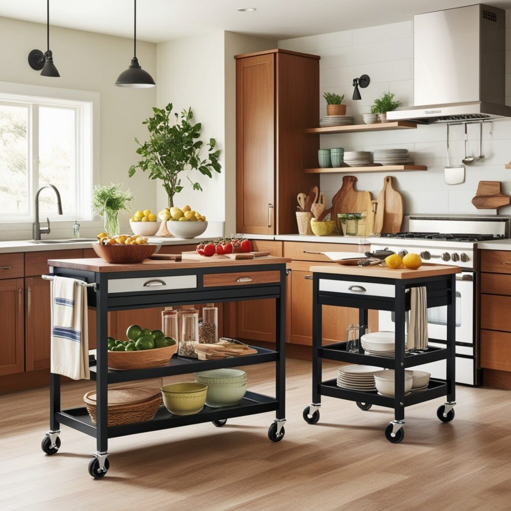 Featuring Functional Kitchen Carts