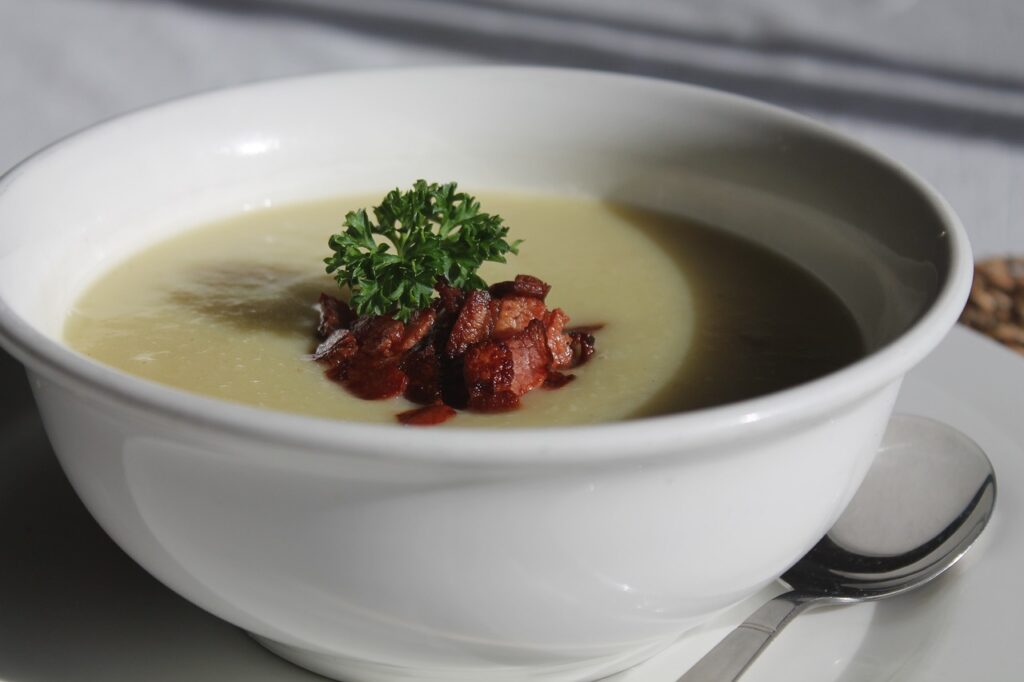 Leek and potato soup