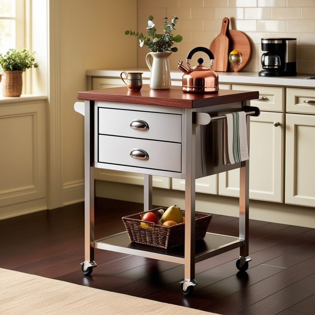 Small Kitchen Carts with Storage 1