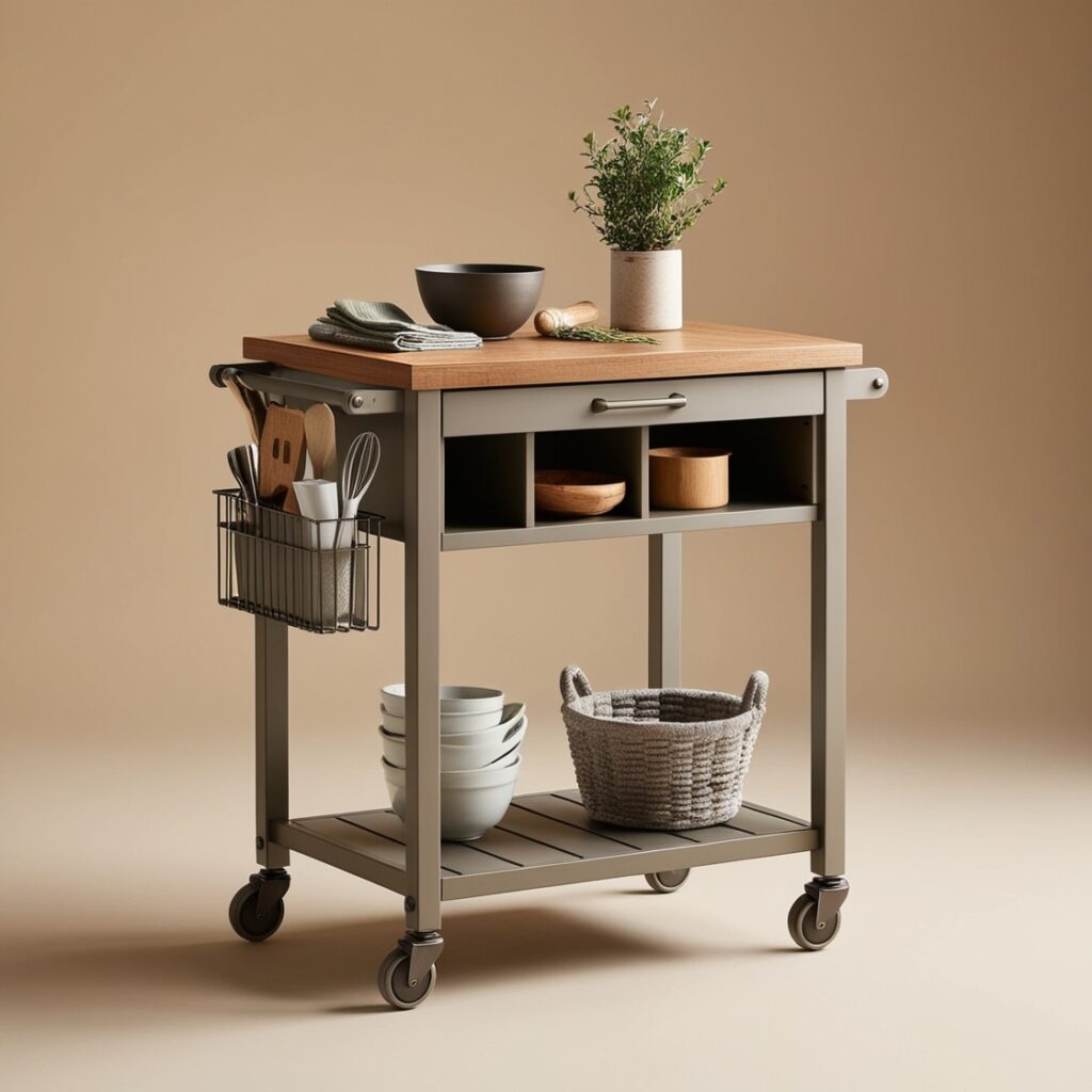 Small Kitchen Carts with Storage 2