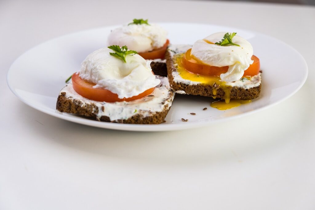 poached eggs